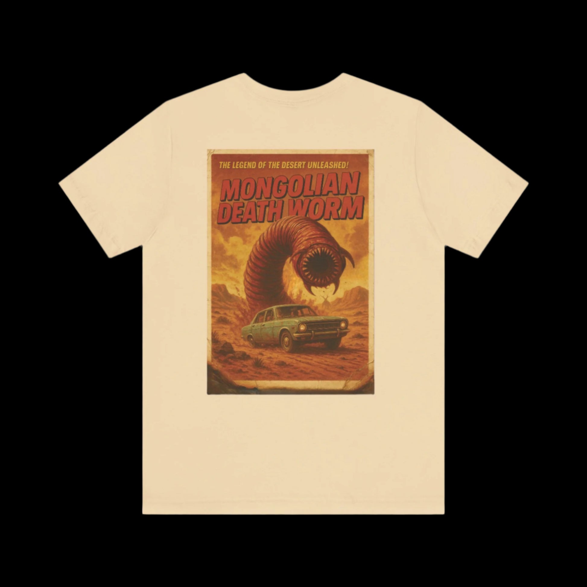 Vile Threads Death Worm Vintage Style Poster style T-shirt