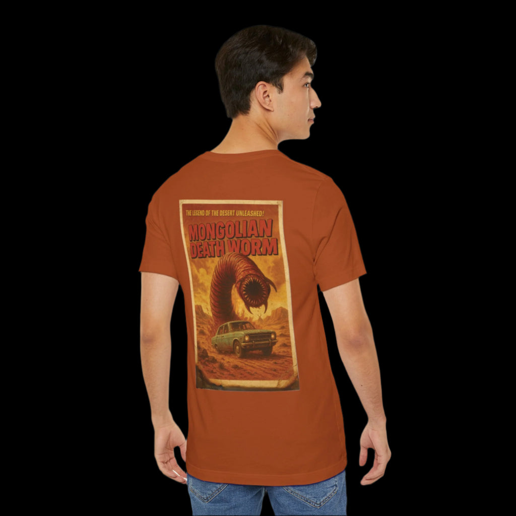 Vile Threads Death Worm Vintage Style Poster style T-shirt