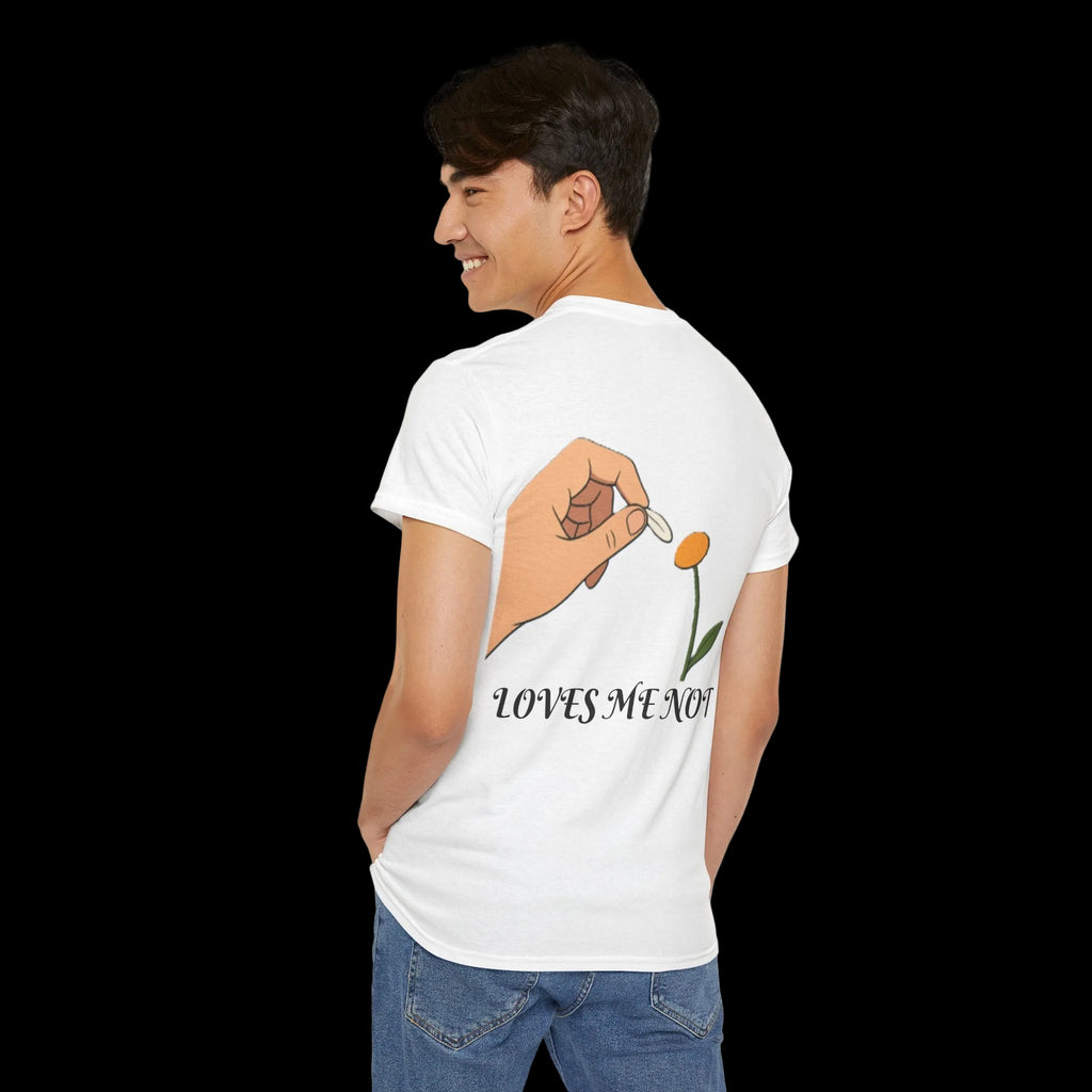 Loves Me/Loves Me Not Tee — Daisy Petal Picking Graphic T-Shirt