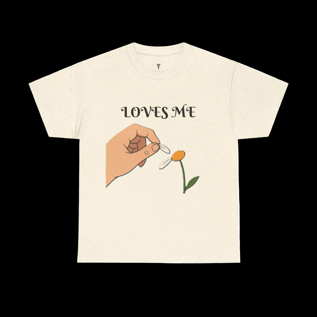 Loves Me/Loves Me Not Tee — Daisy Petal Picking Graphic T-Shirt