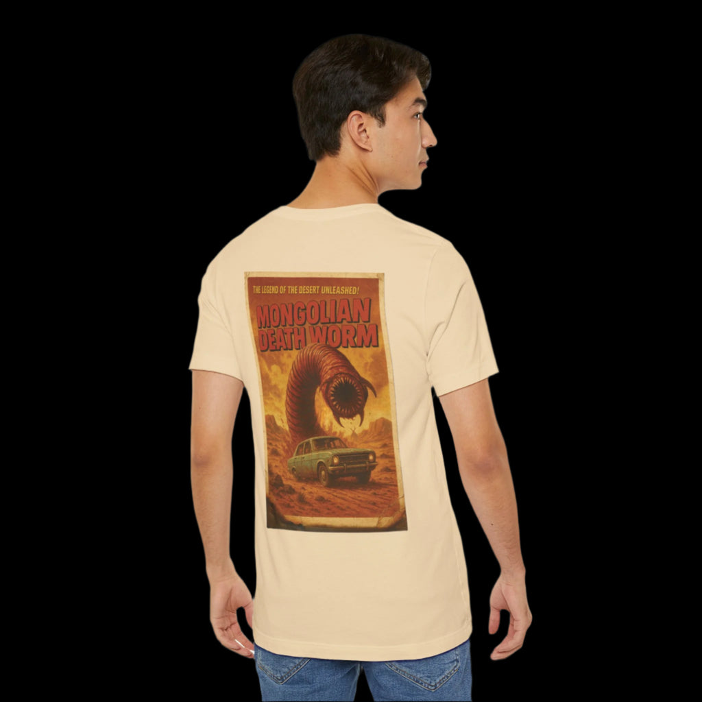 Vile Threads Death Worm Vintage Style Poster style T-shirt